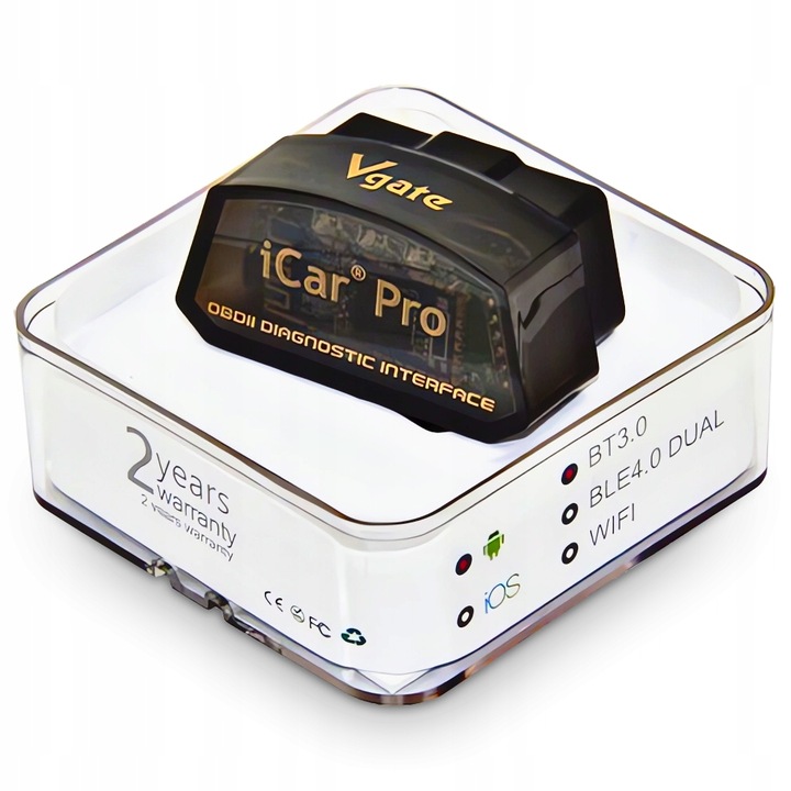 Interfejs Diagnostyczny Vgate iCar Pro BT3.0 OBD2 ELM327 Kasowanie Błędów P