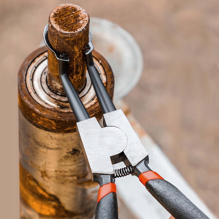 Szczypce do Pierścieni Segera Zacisków Zestaw 4el Szczypiec Zagięte Proste