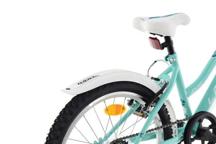 Rower Dziecięcy MTB 20'' LAZARO ZOE 6 BIEGÓW SHIMANO MIĘTA KOSZYK