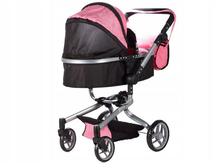 WÓZEK 2W1 GŁĘBOKI SPACERÓWKA DLA LALEK GONDOLA Składany + TORBA