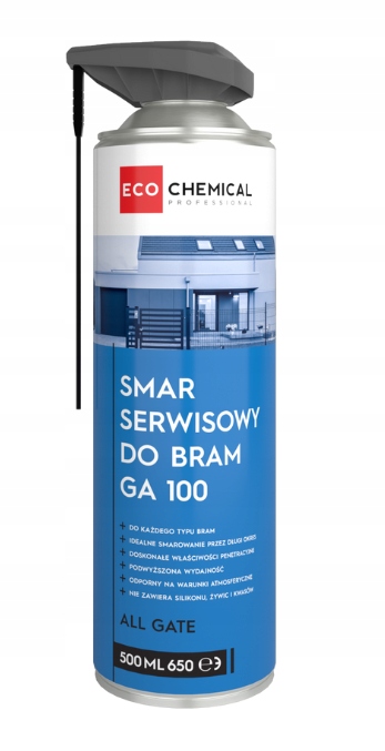 SMAR W SPRAYU DO BRAM GARAŻOWYCH PRZESUWNYCH 500ml LIN ŁAŃCUCHÓW