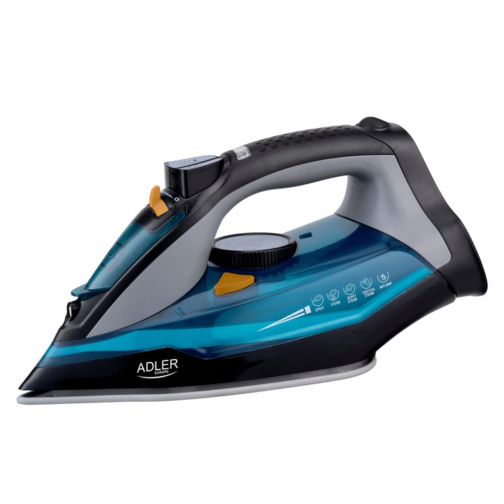 MOCNE ŻELAZKO PAROWE ZE STOPĄ CERAMICZNĄ 3000W