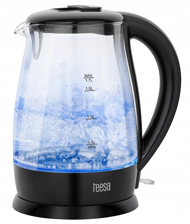 Czajnik Bezprzewodowy Szklany Teesa TSA1511B 1.7 L