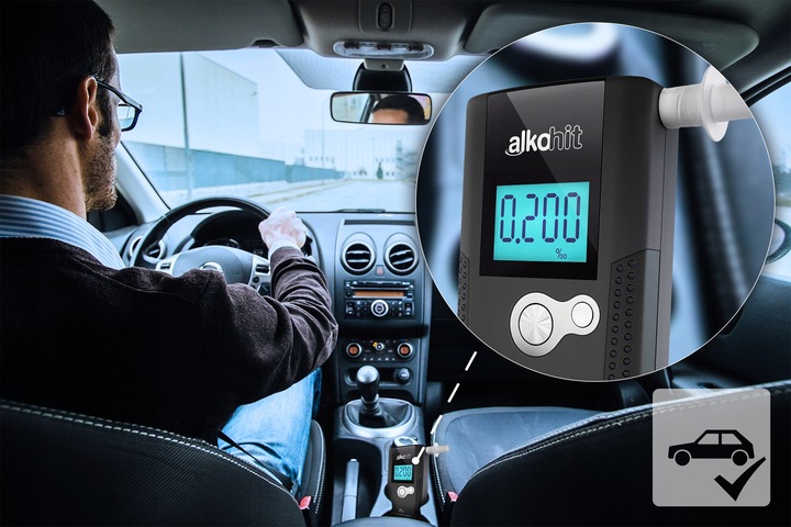 Alkomat elektrochemiczny ALKOHIT X5 do Auta GW. 2l