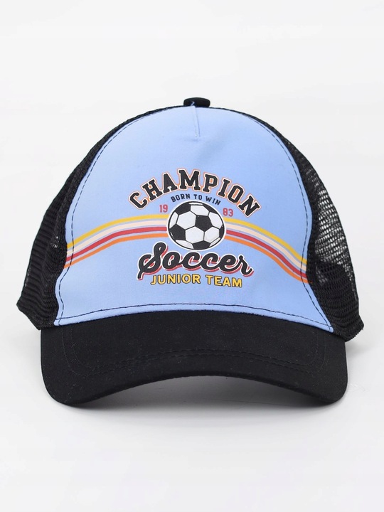 CZAPKA Z DASZKIEM bejsbolówka CHŁOPIĘCA z siateczką YOCLUB 50-54