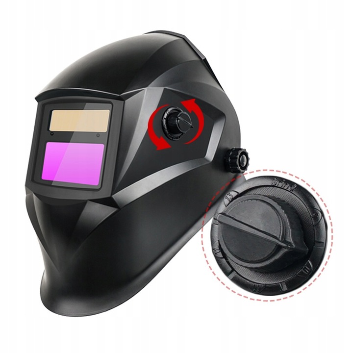 Przyłbica automatyczna Ideal ADF-1900 BLACK MIG MMA TIG SZLIFOWANIE