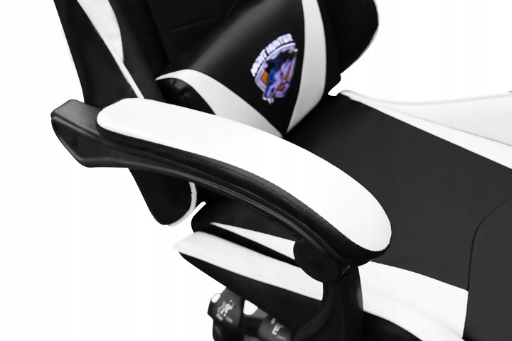 FOTEL gamingowy z MASAŻEM pleców KOMPUTEROWY OBROTOWY dla gracza +podnóżek!