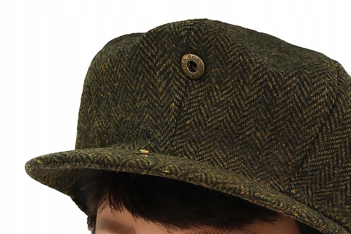 Kaszkiet męski OCIEPLANY Czapka Old School 50% WEŁNY Pako Jeans Retro Style