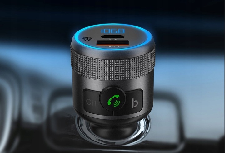 Bluetooth BT FM Transmiter Urbii QC PD Extra Bass Metal 42W