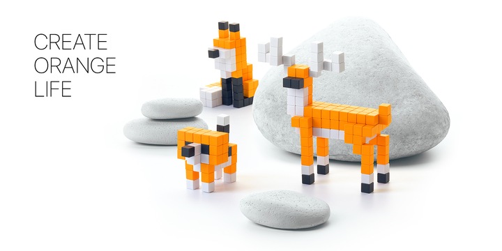 KLOCKI MAGNETYCZNE PIXIO 16 YELLOW COLOR ŻÓŁTE