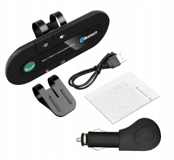 ZESTAW GŁOŚNOMÓWIĄCY BLUETOOTH DO SAMOCHODU V 4.0 4.1