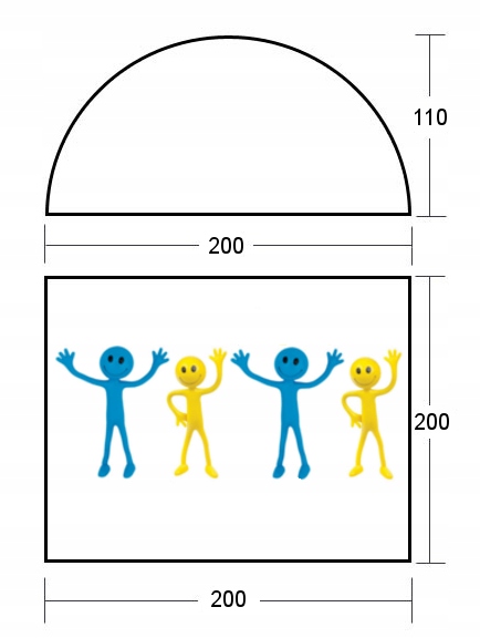 NAMIOT TURYSTYCZNY DOMEPACK 4 ACAMPER 2500mm + GRATIS