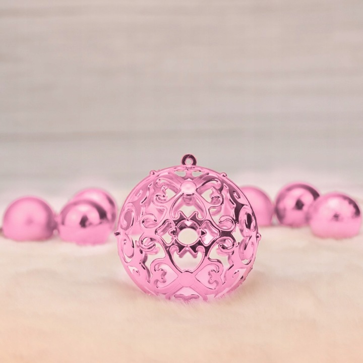 BOMBKI CHOINKOWE NIETŁUKĄCE 6/4/3CM ZESTAW OZDÓB CHOINKOWYCH 101 SZT RÓŻOWY