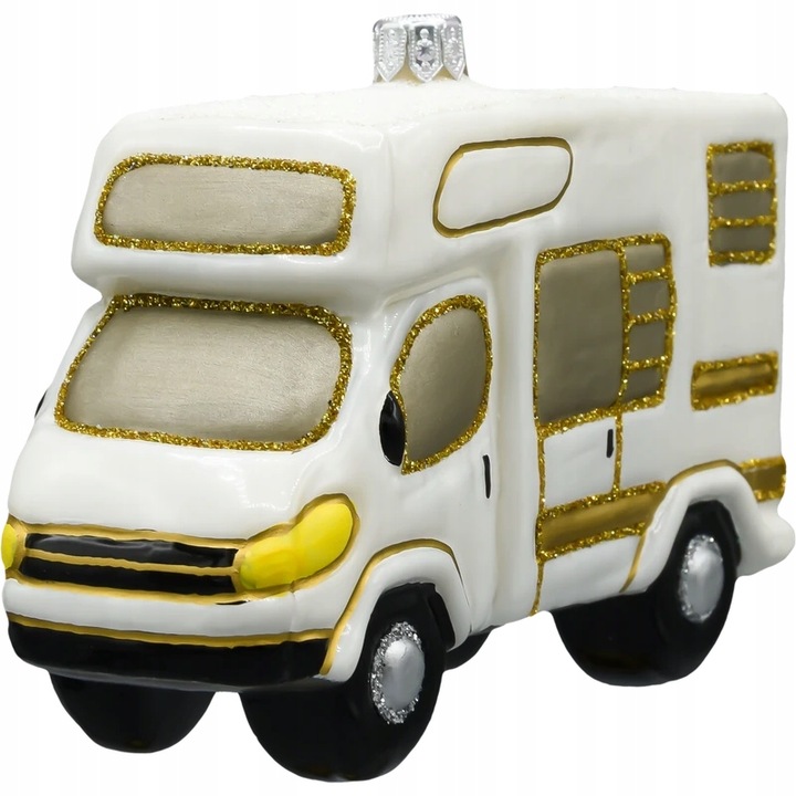 Bombka choinkowa ręcznie malowana - Kamper