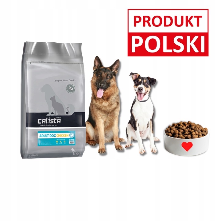 CALISTA SUCHA KARMA DLA PSA KURCZAK 12 KG OWCZAREK LABRADOR GOLDEN BORDER