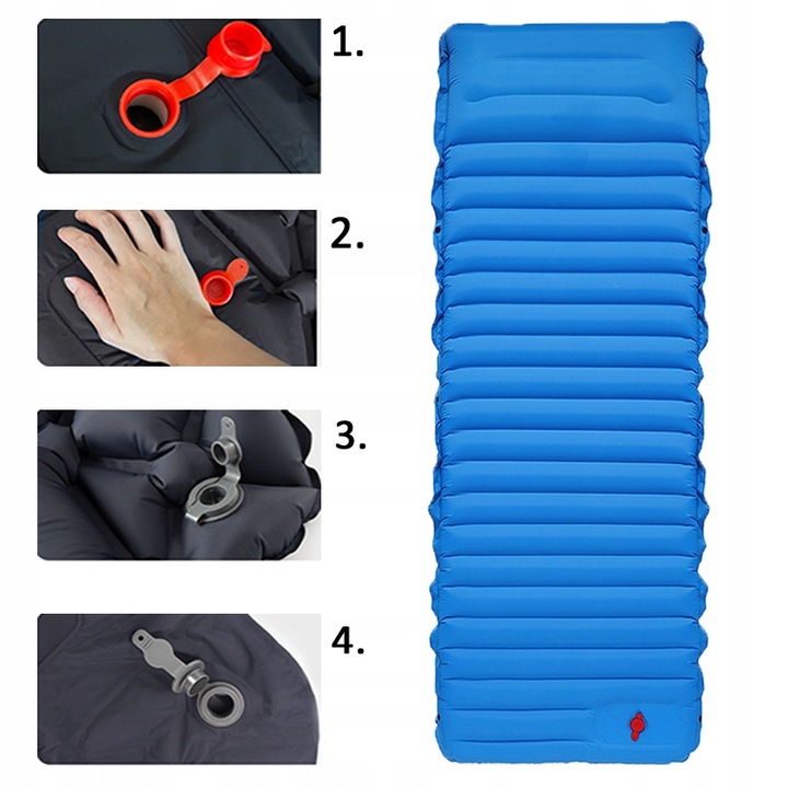 MATERAC TURYSTYCZNY SAMOPOMPUJĄCY MATA CAMPINGOWA WBUDOWANA POMPKA LEKKI