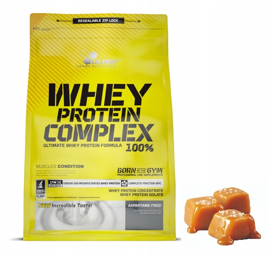 OLIMP WHEY PROTEIN COMPLEX 100% 700g BIAŁKO WPC WPI WPH RZEŹBA słony karmel