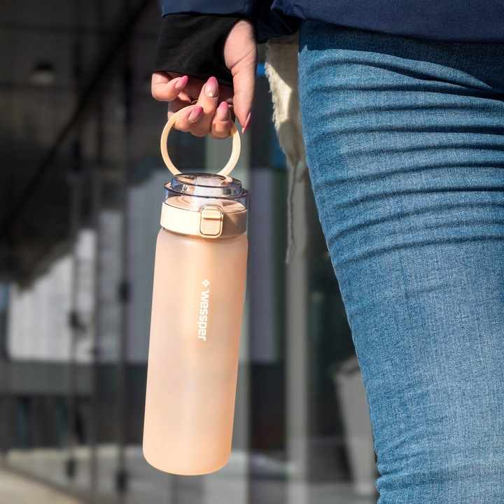 Butelka filtrująca Wessper ActiveMax Clarti 0,68l beżowa + 1x Filtr