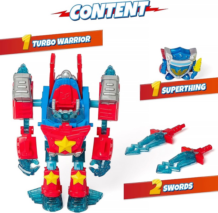 SUPERTHINGS Super Things Zings Turbo Warrior Power Robot Auto Transformer