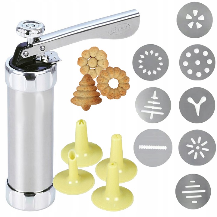 MASZYNKA DO CIASTEK + TYLKI CUKIERNICZE DEKORATOR DO CIAST TORTÓW SZPRYCA