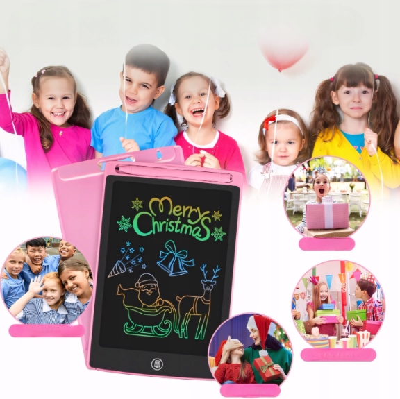 TABLET GRAFICZNY DO RYSOWANIA DLA DZIECI EDUKACYJNY ZNIKOPIS MULTIKOLOR