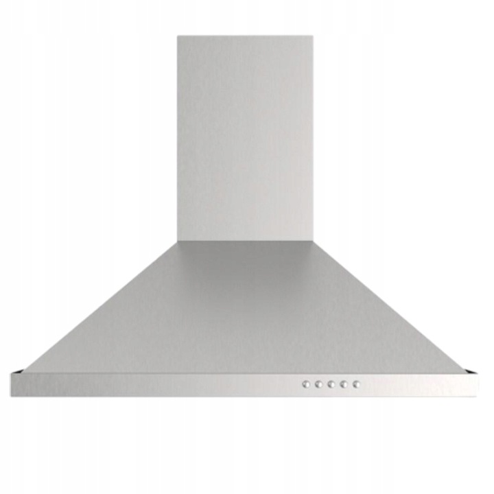 OKAP KUCHENNY KOMINOWY ŚCIENNY 60CM STAL LED