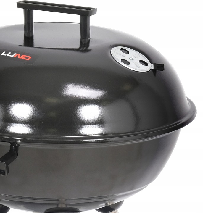 GRILL OGRODOWY WĘGLOWY RUSZT STALOWY OKRĄGŁY 41CM POKRYWA Z POKROWCEM LUND
