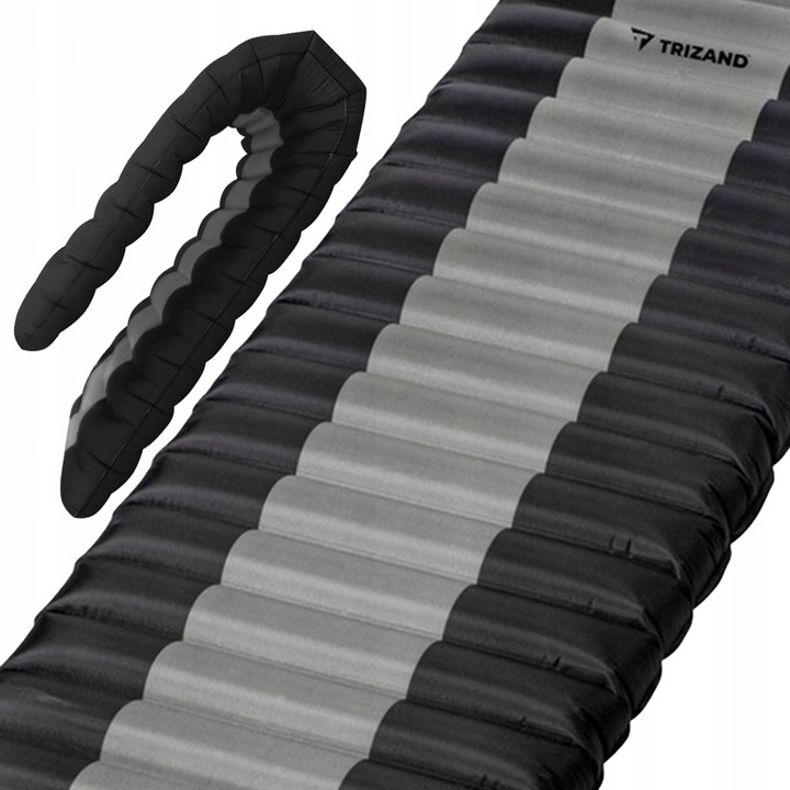 MATERAC DMUCHANY TURYSTYCZNY DO NAMIOTU ZWIJANY MOCNY + WBUDOWANA POMPKA