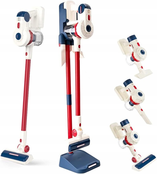 Zestaw Sprzątający 8w1 Odkurzacz Pionowy dla Dzieci Robot Mop Miotła 3 L+