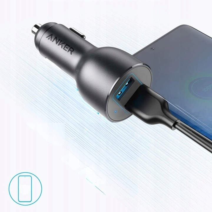 Ładowarka samochodowa Anker PowerDrive III 2-Port 36 W