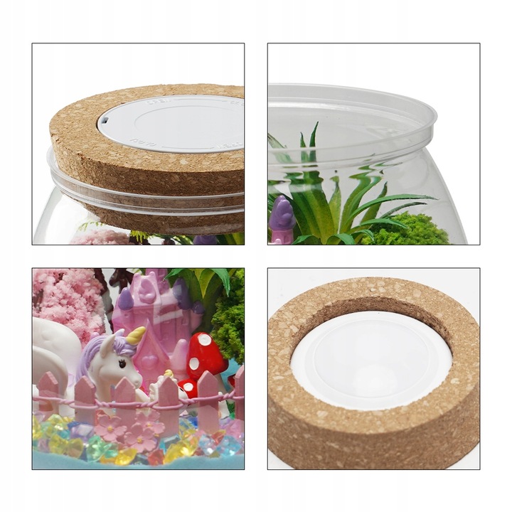 ZESTAW DO TWORZENIA KRYSZTAŁ TERRARIUM DIY DLA DZIECKI Z DIODĄ LED I PILOT