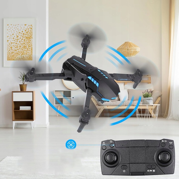 DRON Z KAMERĄ ZDALNIE STEROWANY QUADCOPTER RC DRONE DLA POCZĄTKUJĄCYCH