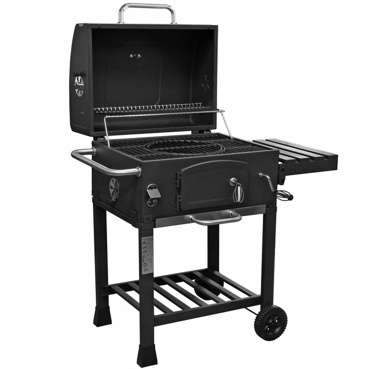 Grill Węglowy Activa Mastercook Angular Ruszt Żeliwny 57,5 x 42,0 cm
