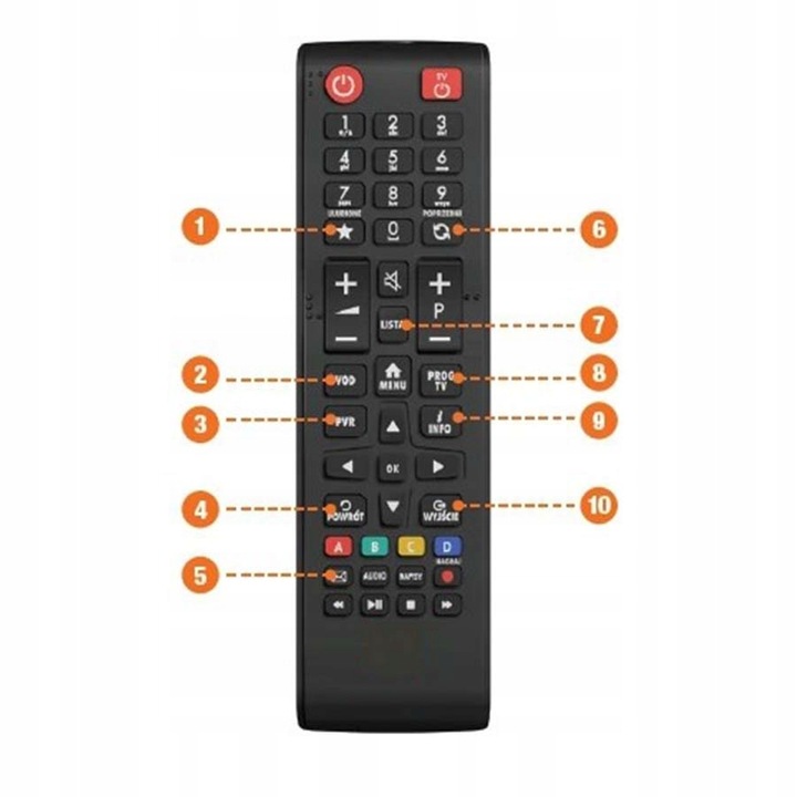 PILOT do dekodera SAMSUNG ORANGE ICU100 UHD88 WH80