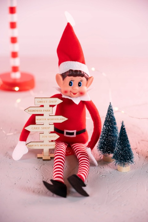 ZESTAW Elf Psotnik MASKOTKA + DRZWI Elfa Psotnika kącik