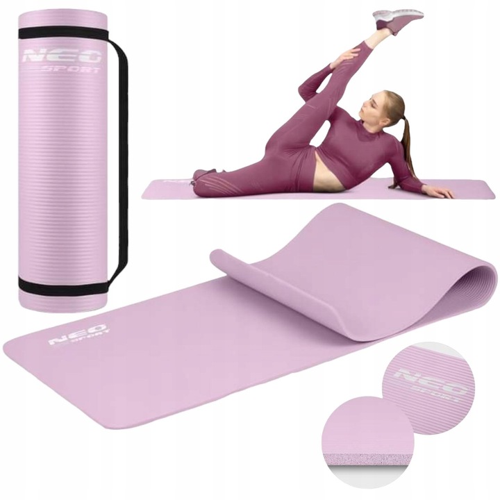 DUŻA MATA DO ĆWICZEŃ JOGI YOGA FITNESS GRUBA