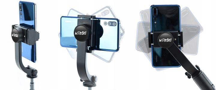 Gimbal Bezprzewodowy stabilizator obrazu do telefonu kamery z tripodem