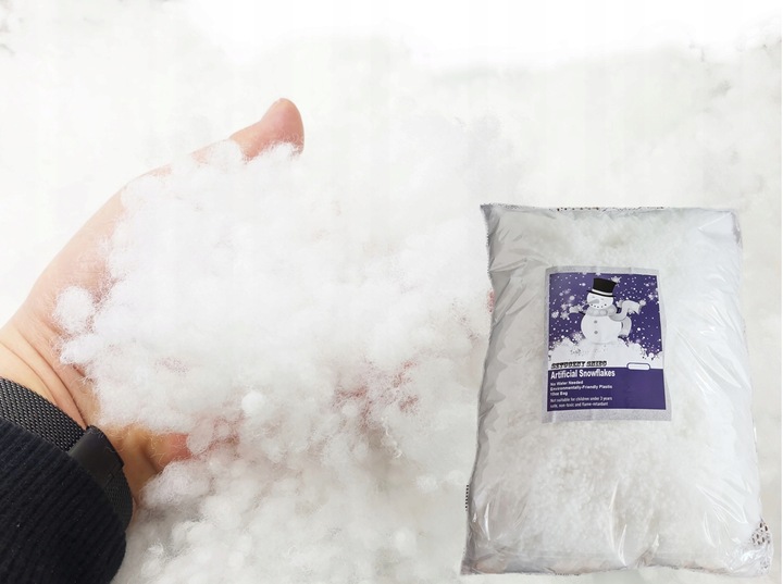 SZTUCZNY ŚNIEG PUCH 1KG 1000g MEGA PAKA