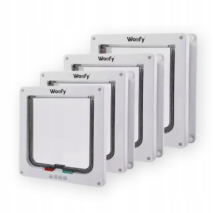 DRZWICZKI WAHADŁOWE DLA KOTA PSA DRZWI DWUSTRONNE Z KLAPĄ 4 SPOSOBY XL