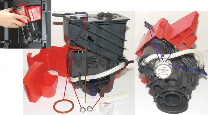 Zestaw naprawczy smar Siemens EQ3 EQ.3 TI30. TI31. TI35. EP50. EQ50. EQ.500