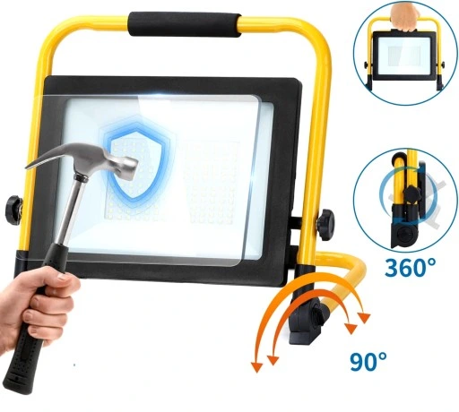 HALOGEN LED 50W Roboczy Budowlany IP65 z Uchwytem