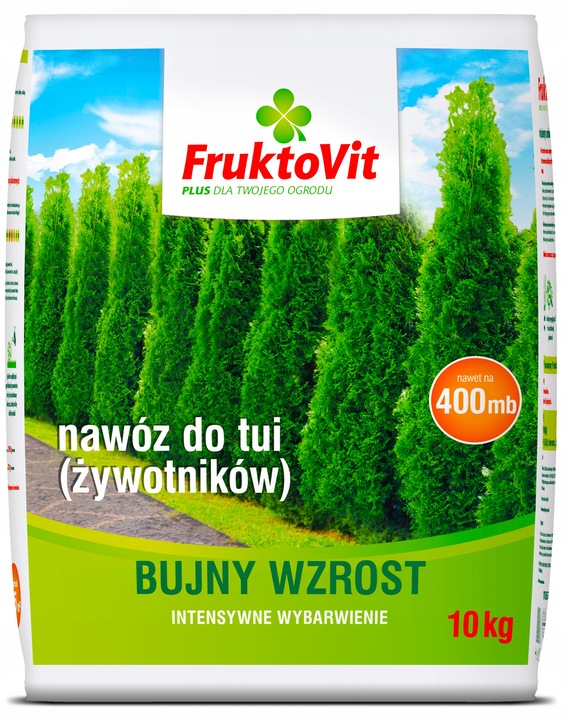 FRUKTOVIT PLUS NAWÓZ DO ŻYWOTNIKÓW TUI THUI BUJNY WZROST WYBARWIENIE 10KG