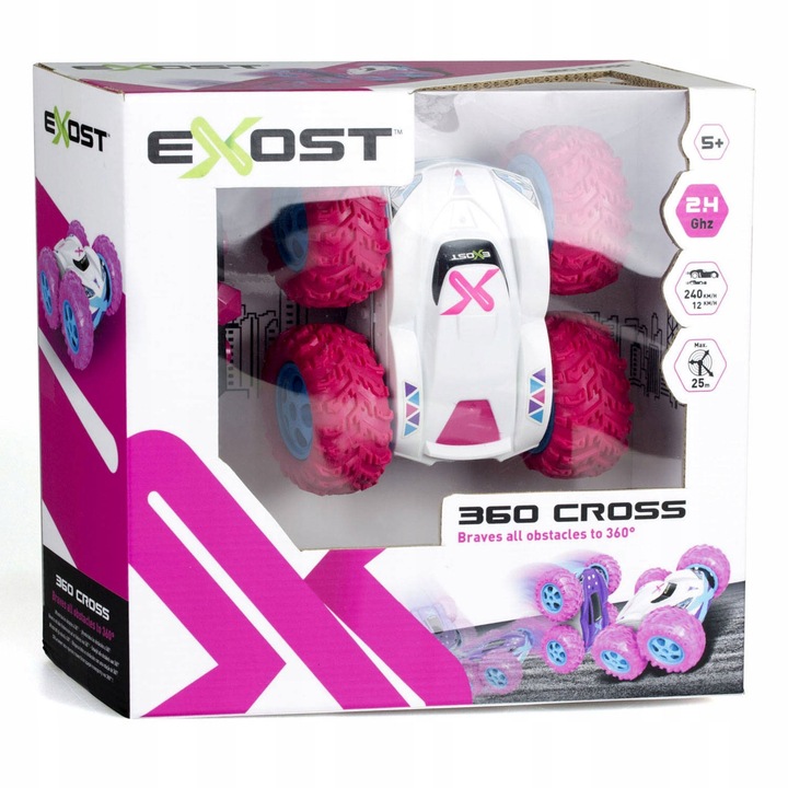 SILVERLIT Exost 360 CROSS AMAZONE AUTKO AUTO ZDALNIE STEROWANE PILOT RC LED
