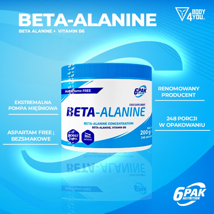 6PAK - Beta Alanine - 200 g