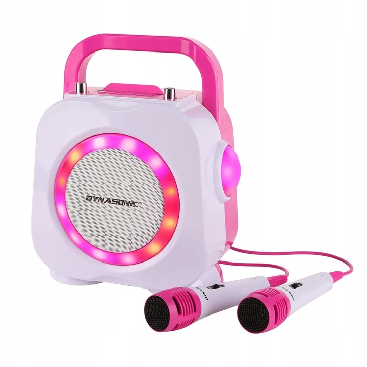 ZESTAW KARAOKE 2 MIKROFONY BLUETOOTH USB SD RADIO