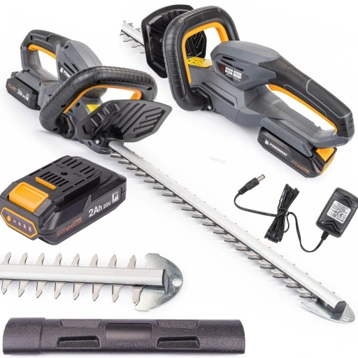 POWERMAT NOŻYCE AKUMULATOROWE DO ŻYWOPŁOTU SEKATOR GAŁĘZI 45CM 20V +2Ah