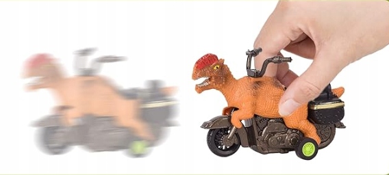 Auto transporter DINOZAUR interaktywny w zestawie z Quadem i motorem