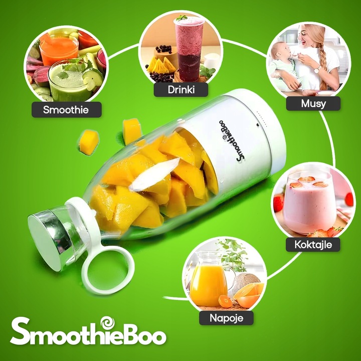 Ręczny Blender Stojący SmoothieBoo - Bezprzewodowy USB