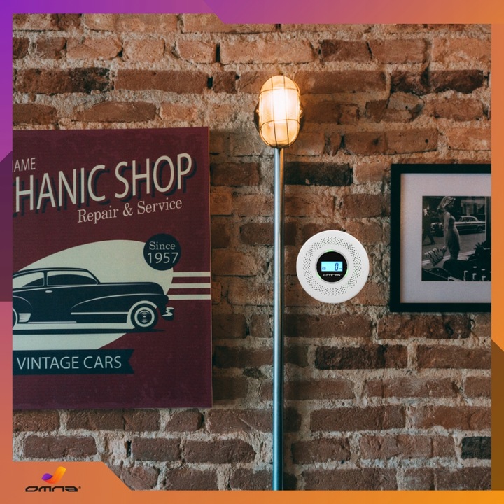 Czujnik czadu i dymu detektor tlenku węgla JKD 512COM certyfikowany