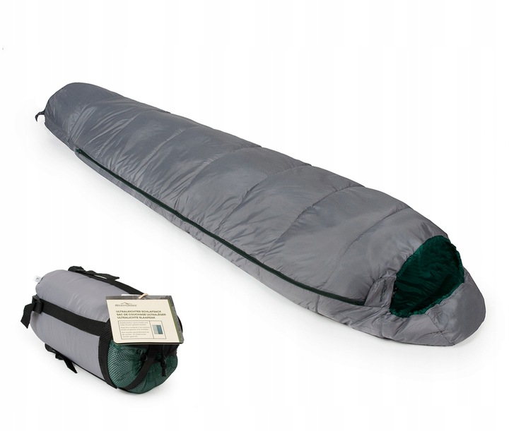 ADVENTURIDGE LEKKI MAŁY ŚPIWOR MUMIA 700g Z WORKIEM KOMPRESYJNYM Do -4°C